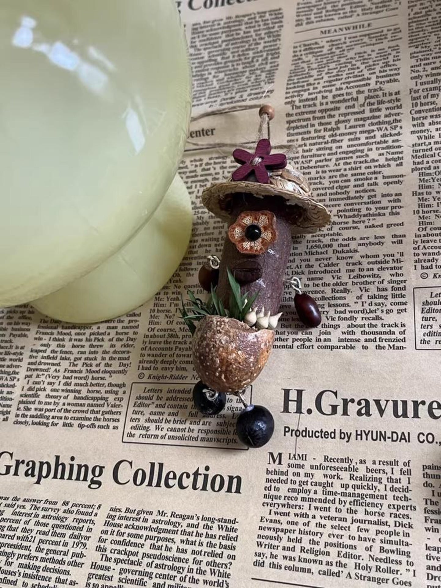 Creative Plant Nut Shell Pendant DIY Kit Handmade Craft Gift
