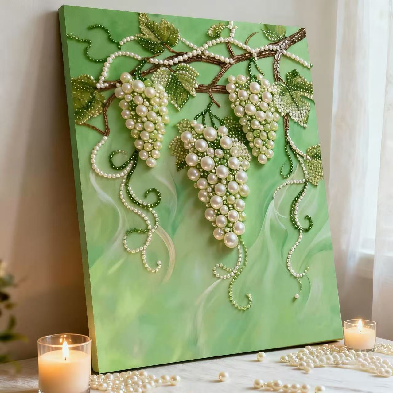 ✨DIY Beaded Art Kit - 🍇Grape Pearl Painting