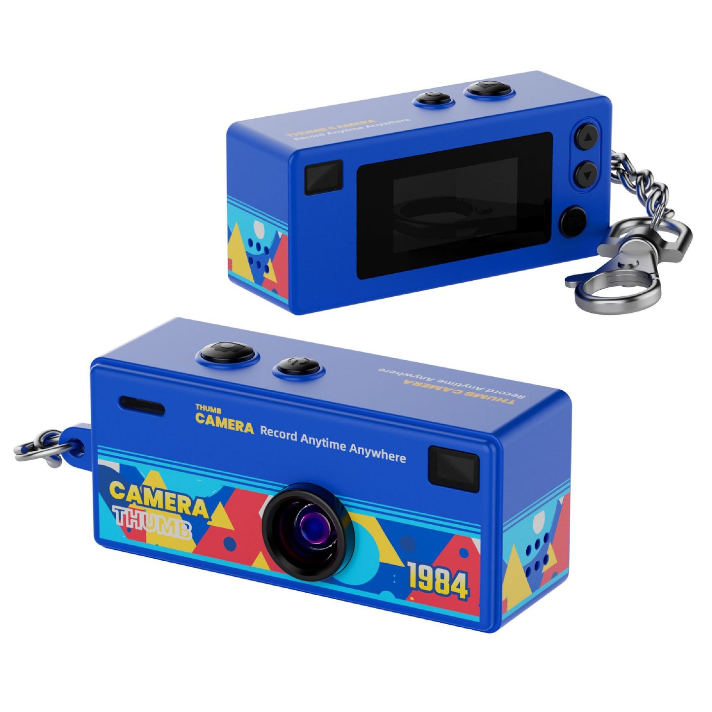 Creative Mini Portable Thumb Pocket Keychain Digital Camera with Flash