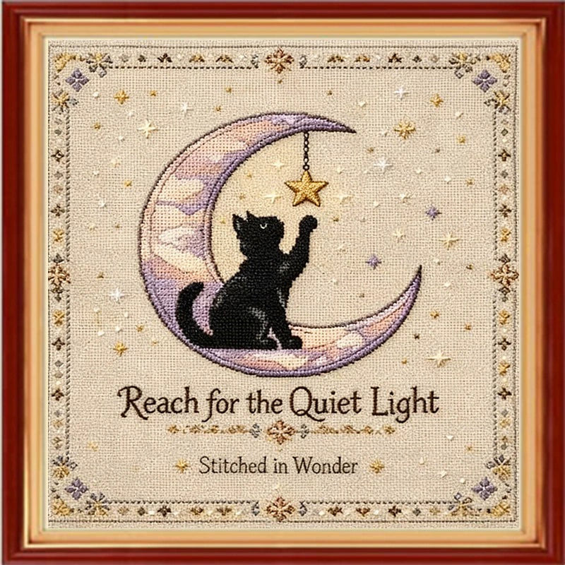 Paradise Cross Stitch Kit-Sleepy Cat ποΈ