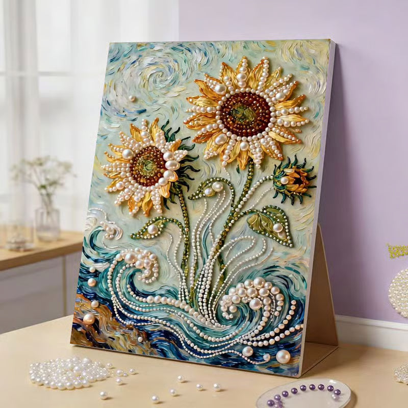 ✨DIY Beaded Art Kit -🌻 Sunflower Pearl Painting