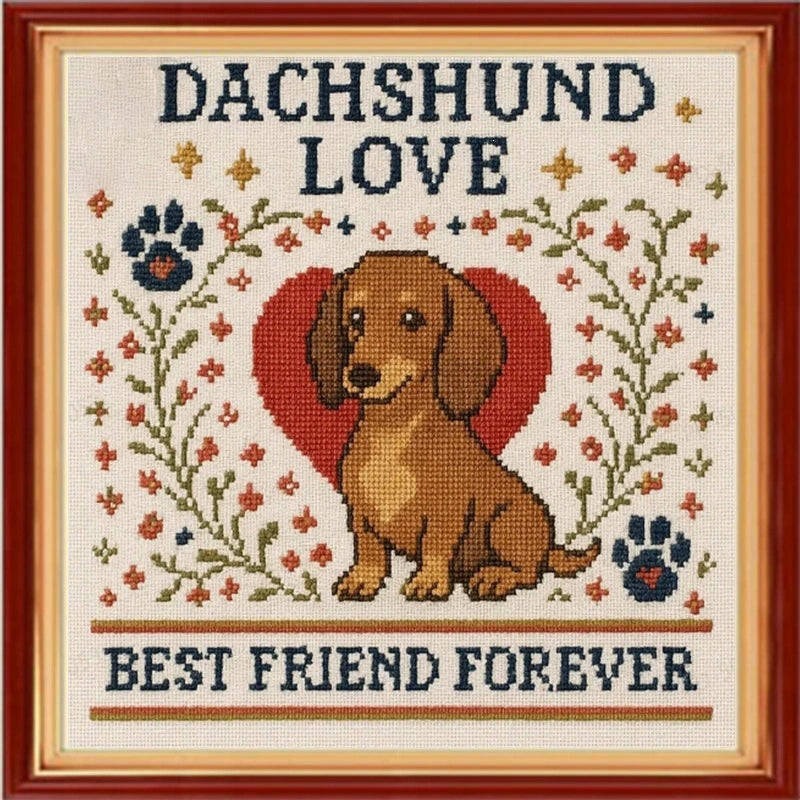 Paradise Cross Stitch Kit-Lovely Dog ๐๏ธ