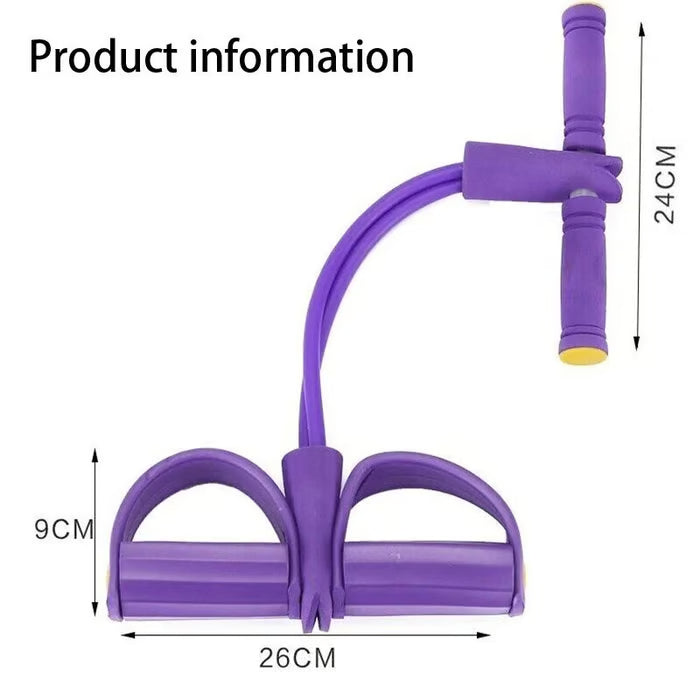 💥21 Fitness Resistance Bands-4 Tube Pedal Ankle Puller