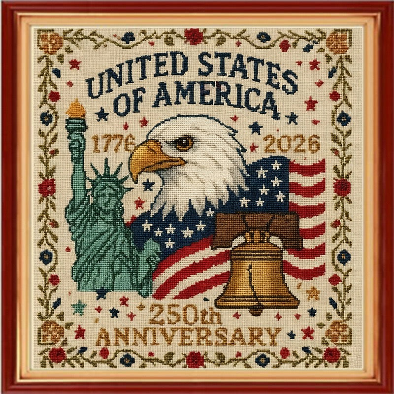 Independence Day 1776 - 2026 Cross Stitch Diy Kit🧵