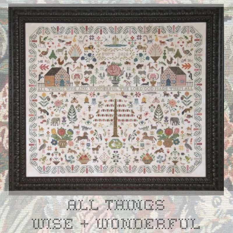All Things WISE & WONDERFUL Cross Stitch DIY Kit