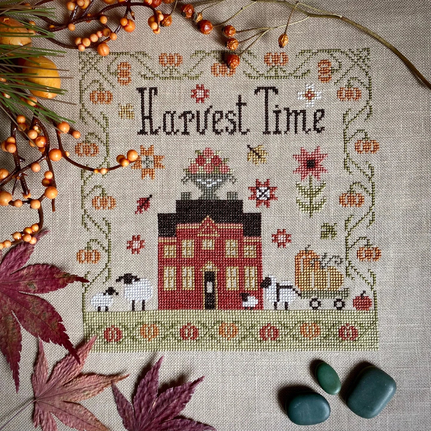 Harvest Time Sampler Cross Stitch DIY Kit