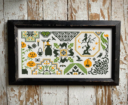 Halloween Mini Quaker Sampler Cross Stitch DIY Kit