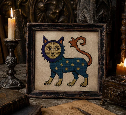 Medieval Cat Cross Stitch DIY Kit