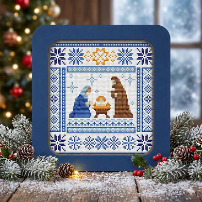 Birth of Christ Nativity cross stitch DIY Kit