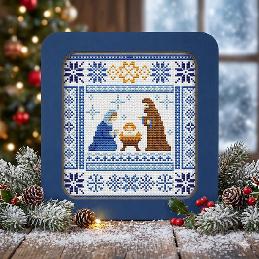 Birth of Christ Nativity cross stitch DIY Kit