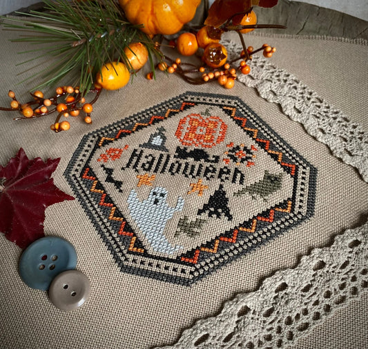 Halloween Mini Quaker Sampler Cross Stitch DIY Kit