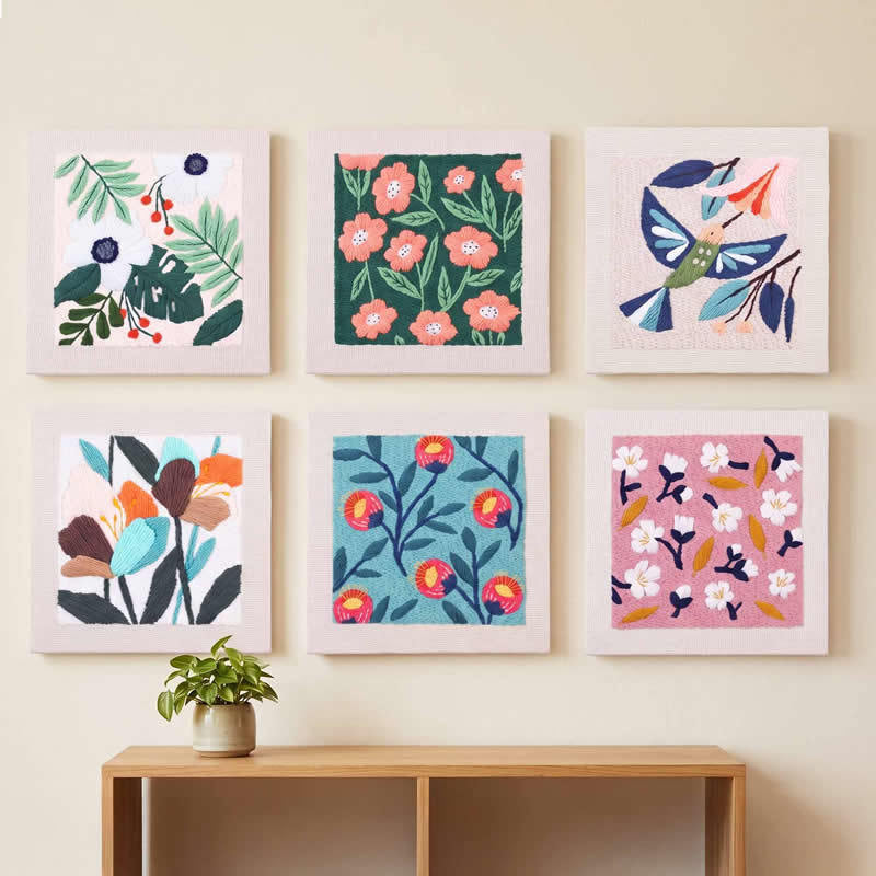 Gallery Blooms Punch Stitch DIY Kits