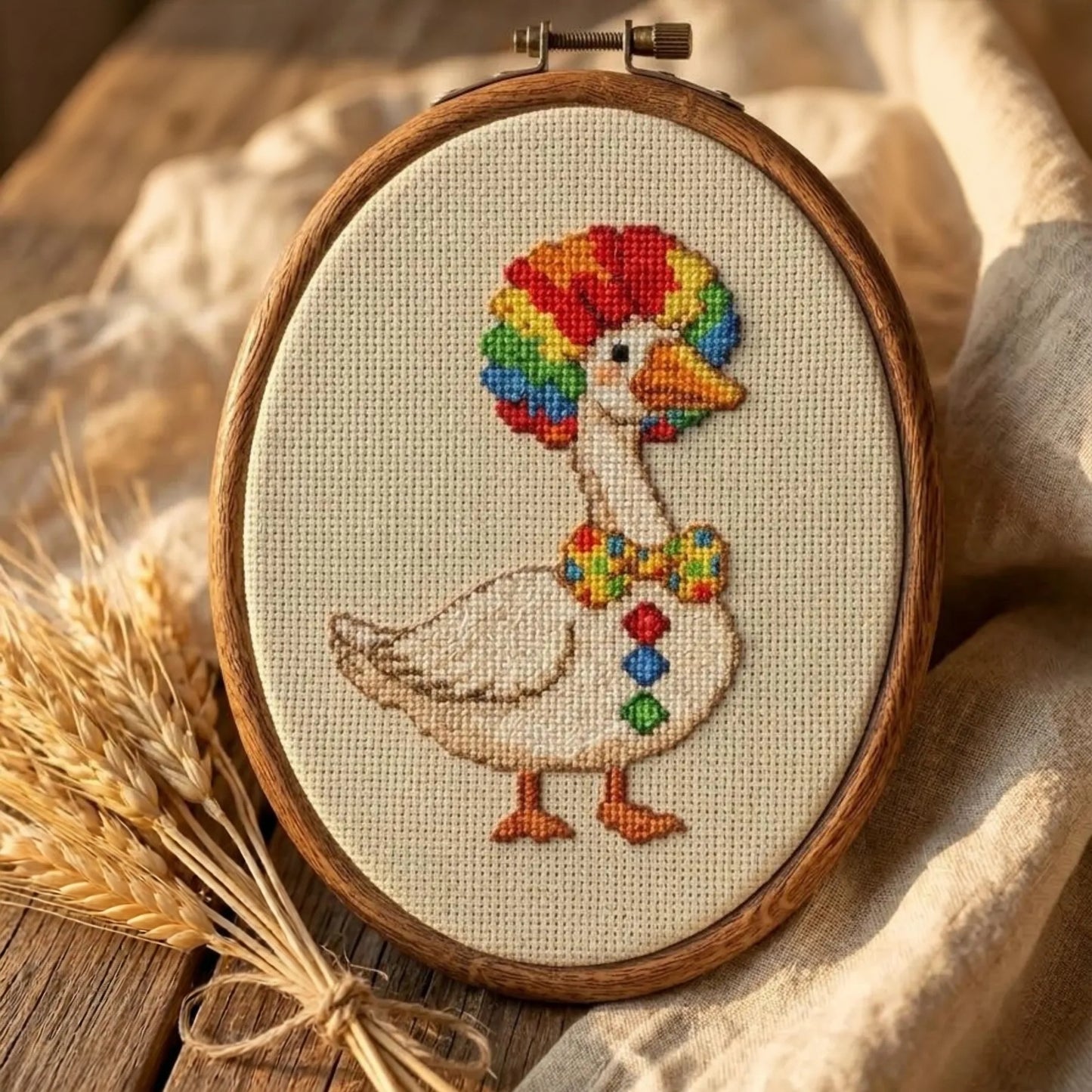 🦢Clown Duck Cross Stitch DIY Kit