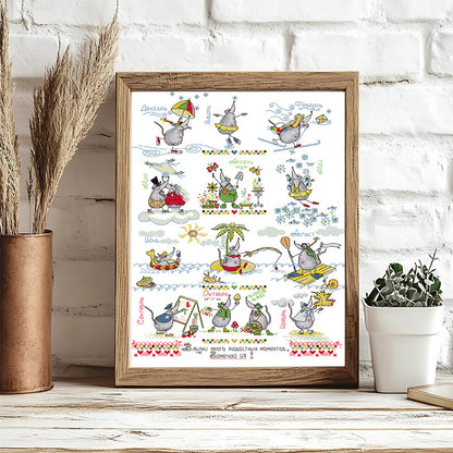 “Little Mouse's Holiday”Cross Stitch DIY Kit