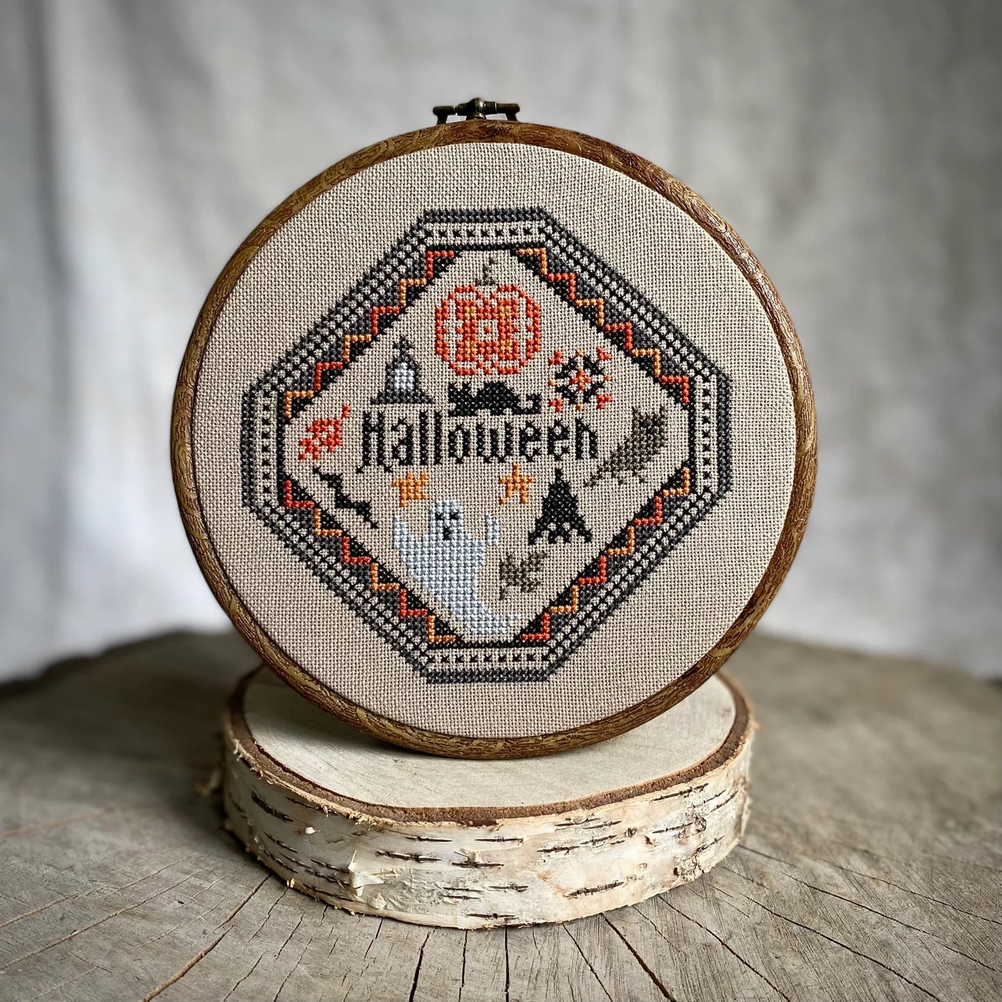 Halloween Mini Quaker Sampler Cross Stitch DIY Kit