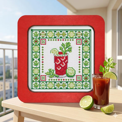 🍸Summer Cocktails Cross Stitch DIY Kit