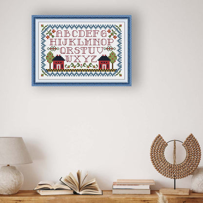 “Rustic Alphabet” Cross Stitch DIY Kit