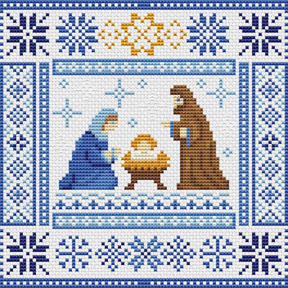 Birth of Christ Nativity cross stitch DIY Kit