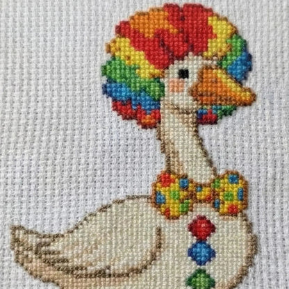 🦢Clown Duck Cross Stitch DIY Kit