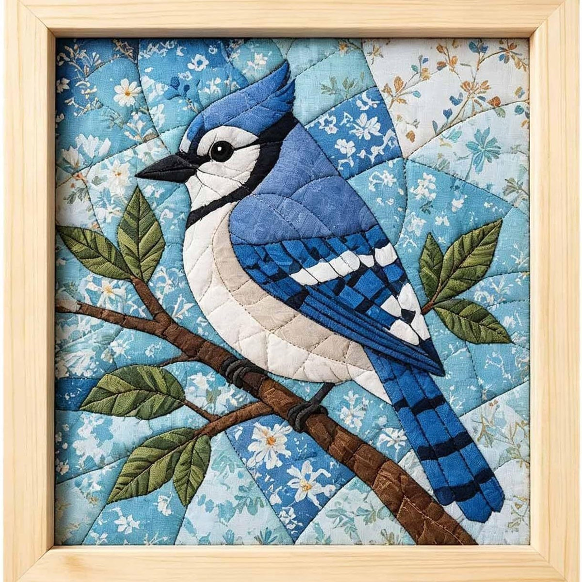 Kinusaiga No Sew Bird Fabric Art Kit