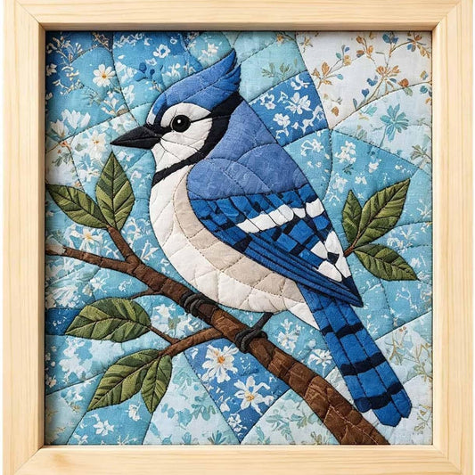 Kinusaiga No Sew Bird Fabric Art Kit