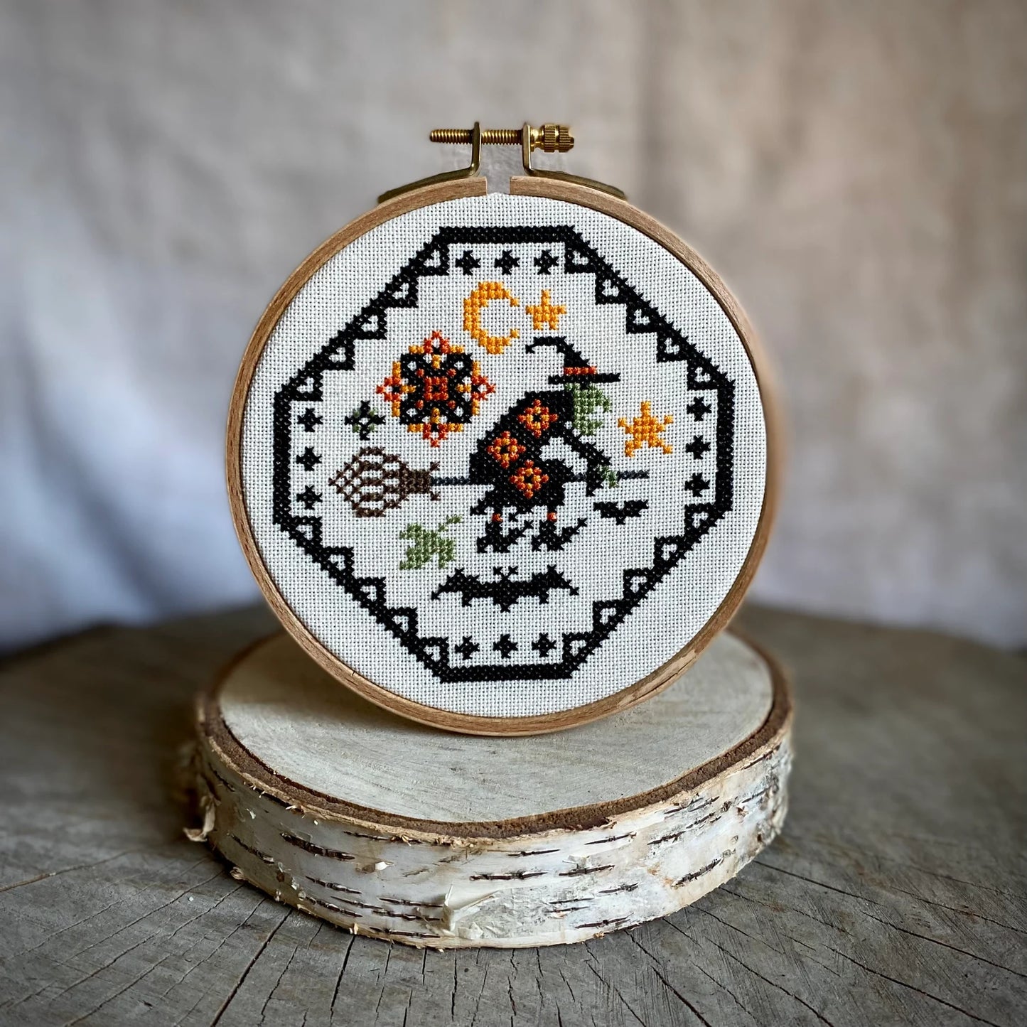 Halloween Tiny Quaker Cross Stitch DIY Kit