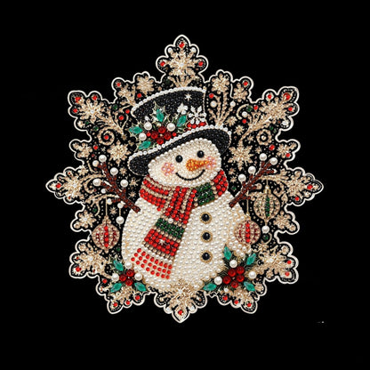 DIY Christmas Pearl Diamond Painting Kit – Sparkling Holiday Suncatcher Ornament for Festive Home Decor