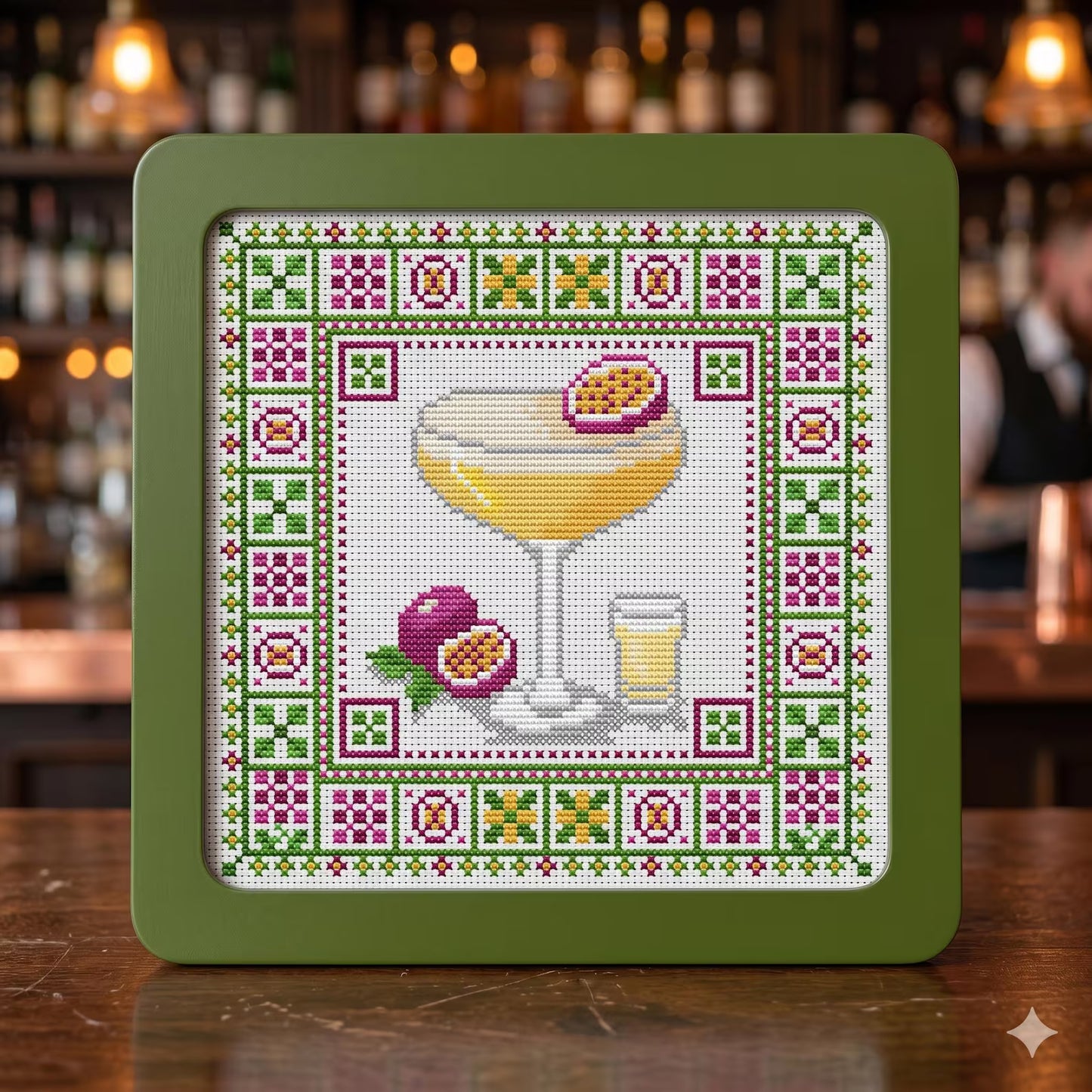 🍸Summer Cocktails Cross Stitch DIY Kit