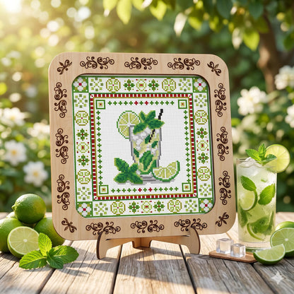 🍸Summer Cocktails Cross Stitch DIY Kit