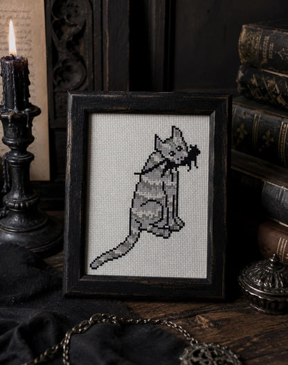 Medieval Cat Cross Stitch DIY Kit
