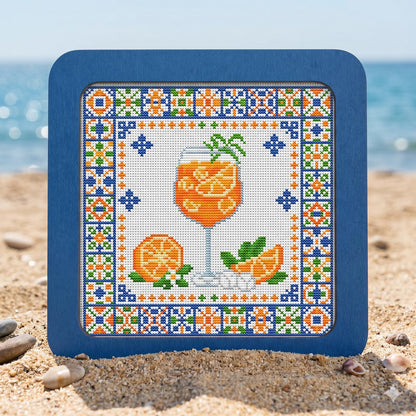 🍸Summer Cocktails Cross Stitch DIY Kit