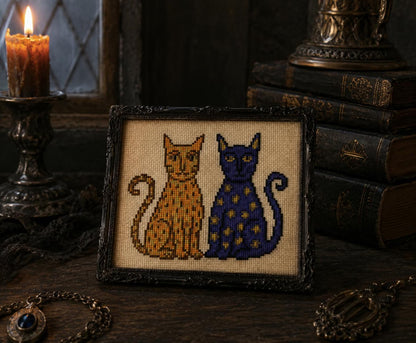 Medieval Cat Cross Stitch DIY Kit