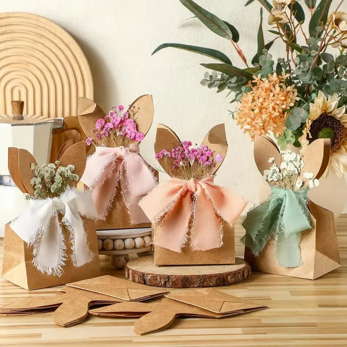 🐰Boho Bow Goodie Bags for Egg Hunts
