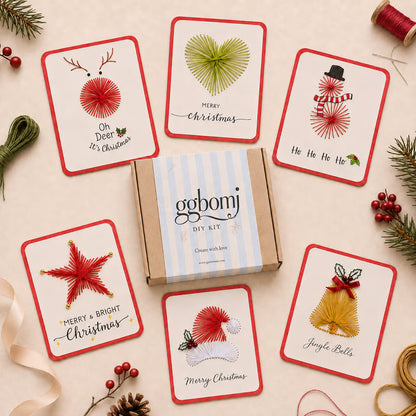 DIY Christmas Embroidery Cards – Create 6 Handmade Holiday Greetings 🎄🧵