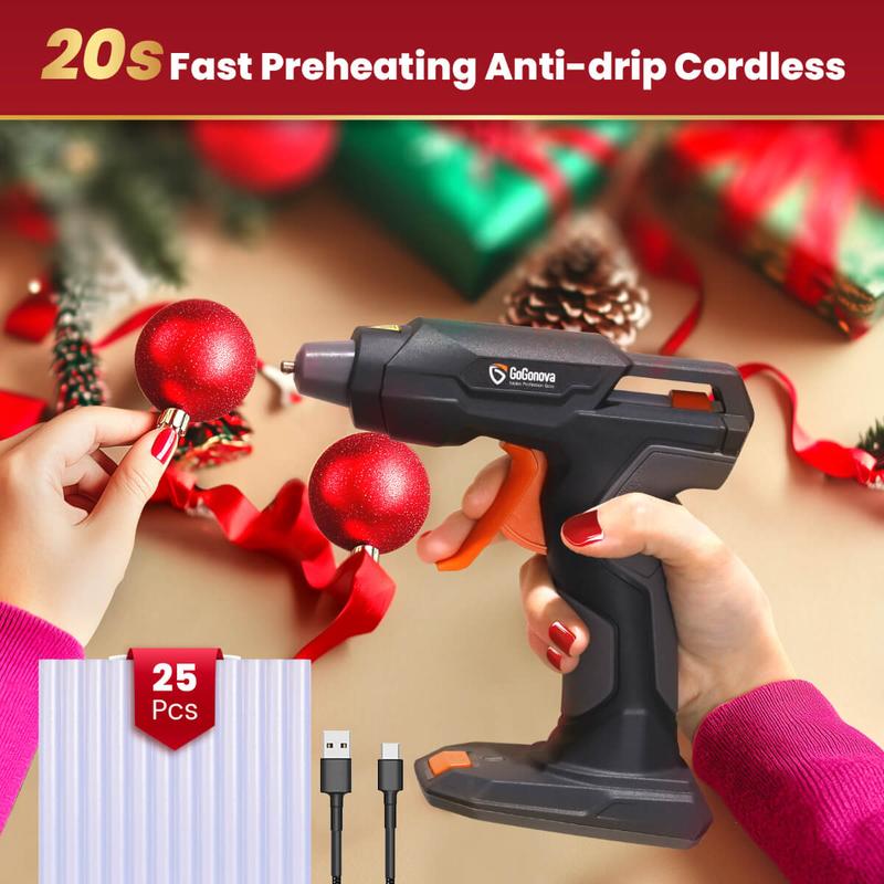 Glue Gun Set with 25 Mini Adhesive Sticks
