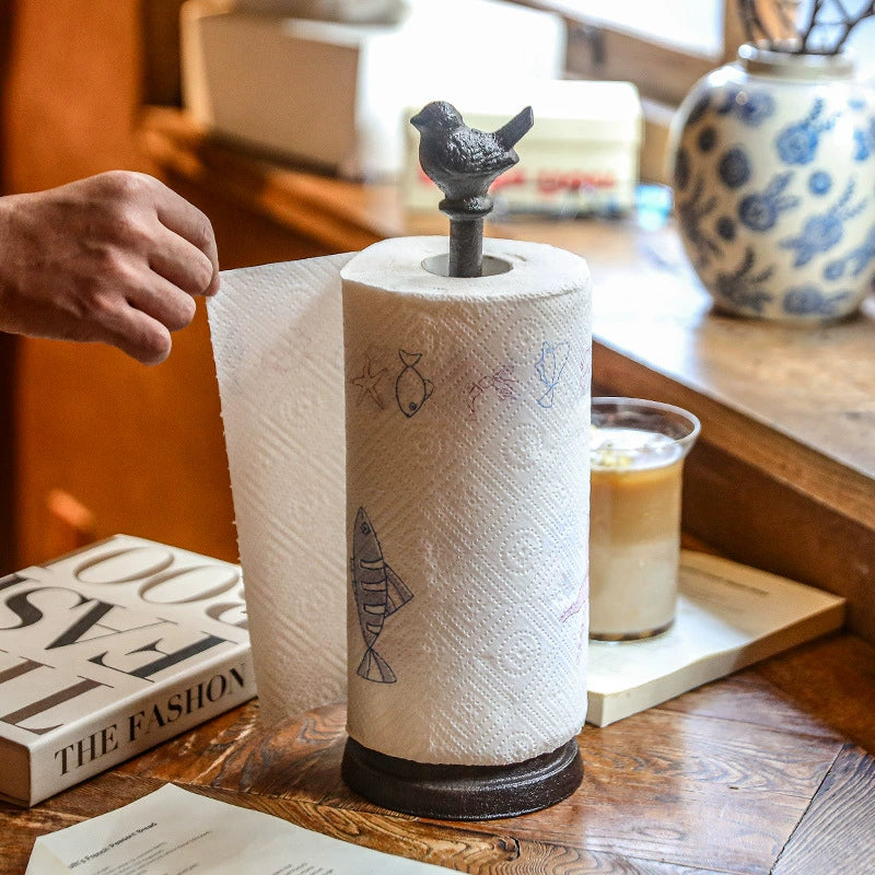 Vintage Cast Iron Paper Towel Holder