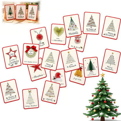 DIY Christmas Embroidery Cards – Create 6 Handmade Holiday Greetings 🎄🧵