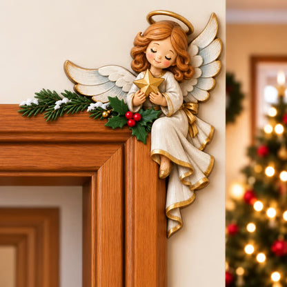 🎅 3D Sculpted Christmas Door Frame Corner Decor