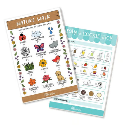 🥳 Pretend Play Notepads | 2-Pack | 50 Pages Each ✨