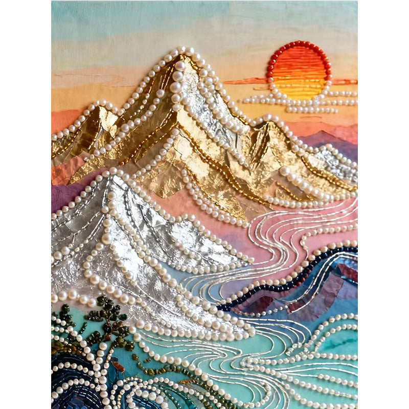 🏰✨DIY Beaded Art Kit - Castle Pearl Painting