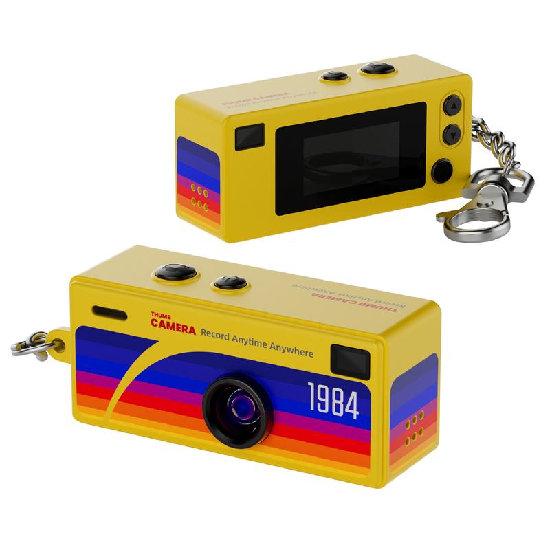 Creative Mini Portable Thumb Pocket Keychain Digital Camera with Flash