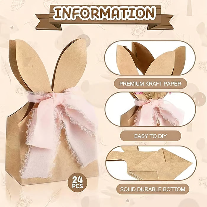 🐰Boho Bow Goodie Bags for Egg Hunts