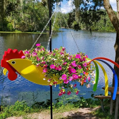 🔥Bright Colorful Bird Hanging Planter Yard Decor