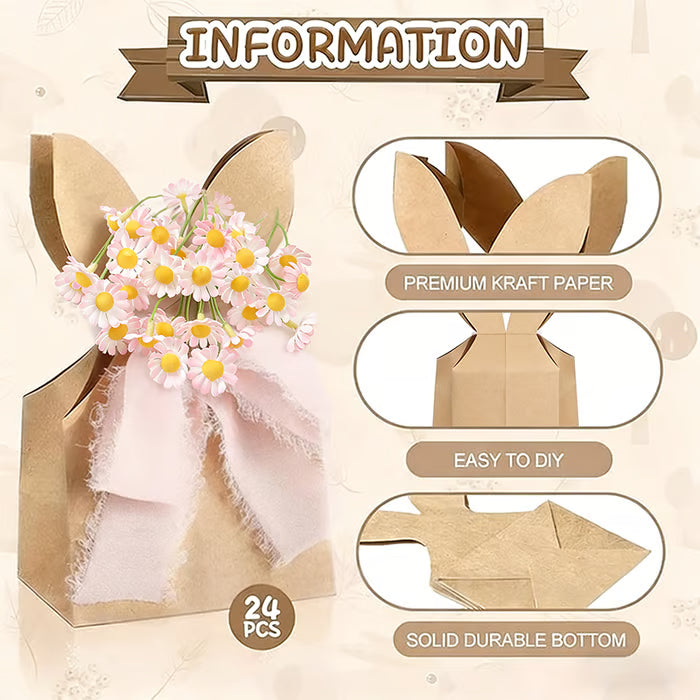 🐰Boho Bow Goodie Bags for Egg Hunts