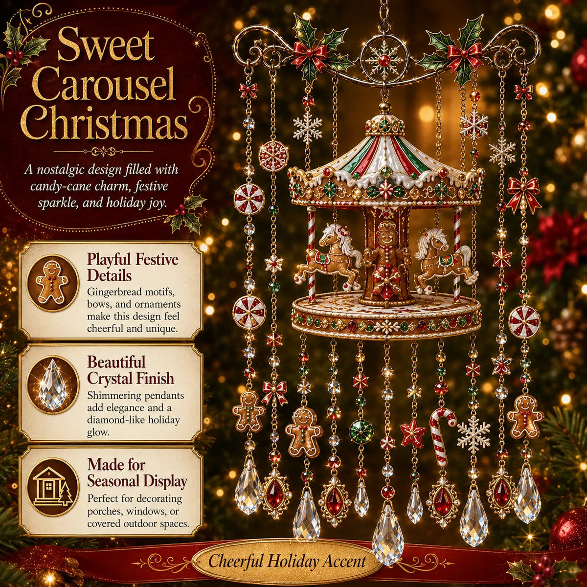 Christmas Wind Chime Suncatcher