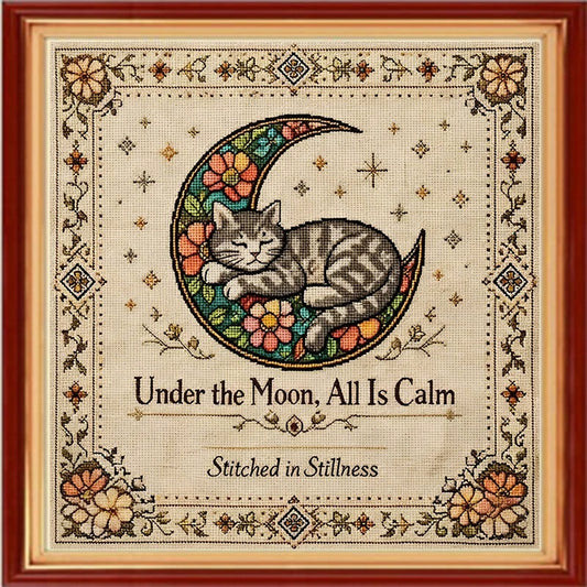 Paradise Cross Stitch Kit-Sleepy Cat 🐈️
