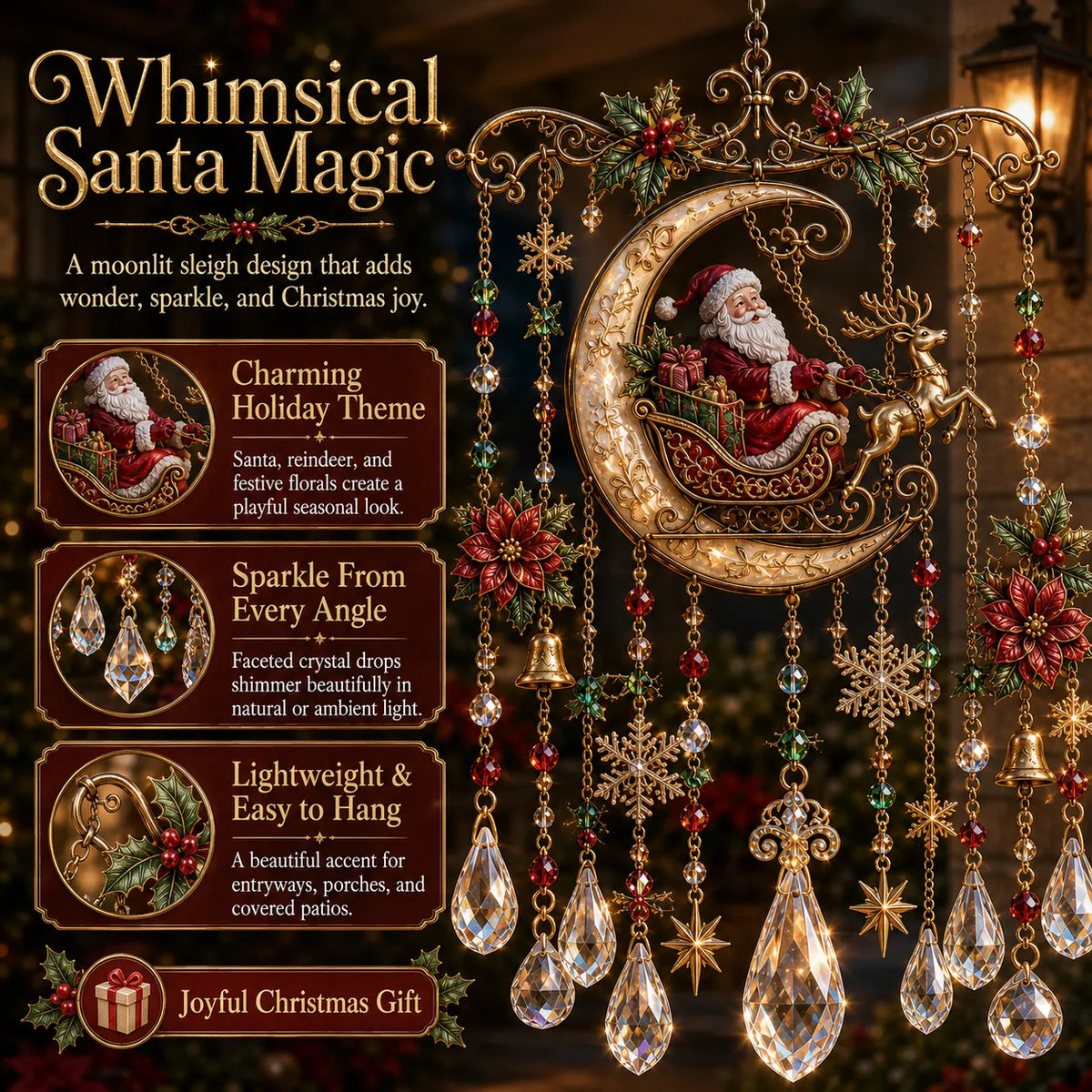 Christmas Wind Chime Suncatcher