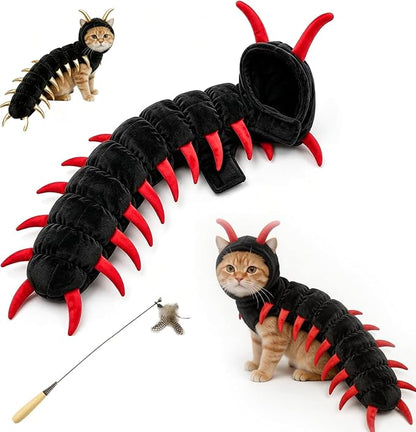 Centipede Plush Halloween Costumes for Cats