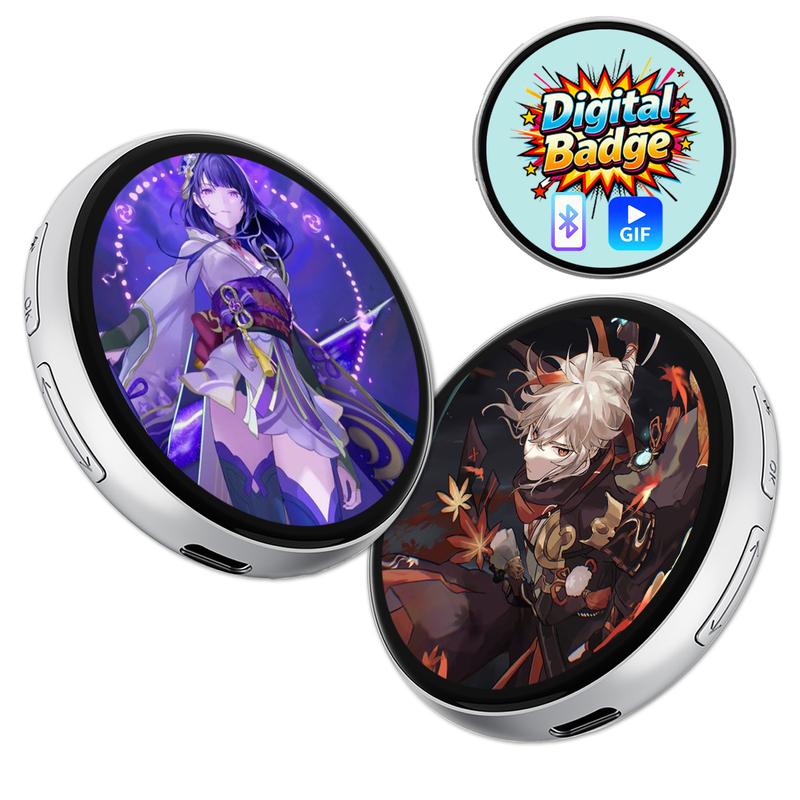 Digital Badge Photo Video GIF Display Screen