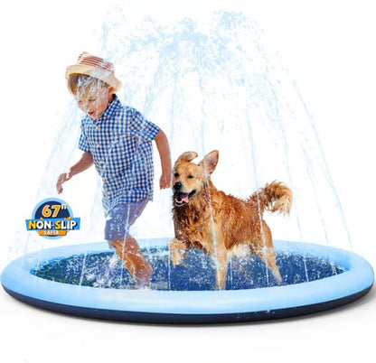 Summer Hot Sale🔥Non-Slip Splash Pad for Kids and Dog